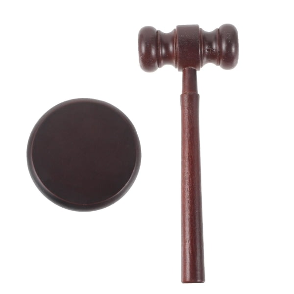 1 setti, kestävä puinen vasara, käytännöllinen asianajaja tuomari vasara, huutokauppa, puinen vasara 17 x 6,5 cm