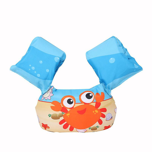 Småbarnslivväst Flytväst Swim Floaties för småbarn Flickor och pojkar Barn simma himmelsblå krabba