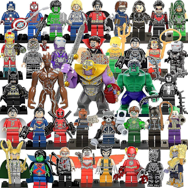 38 Avengers Hero Raccoon Tree Man Super Villain Assembling Building Block Minifigure Toy