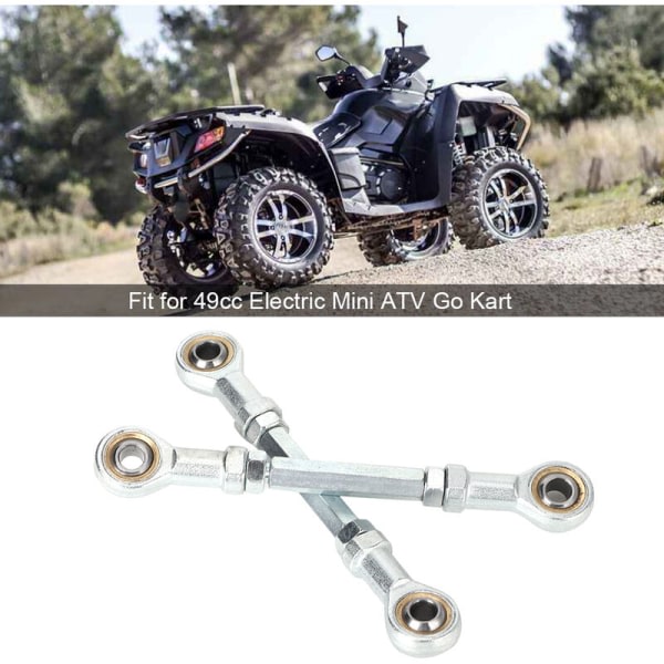 2 stk 150 mm - 170 mm 8 mm sæt kugleled til 49cc elektrisk mini ATV Go Kart