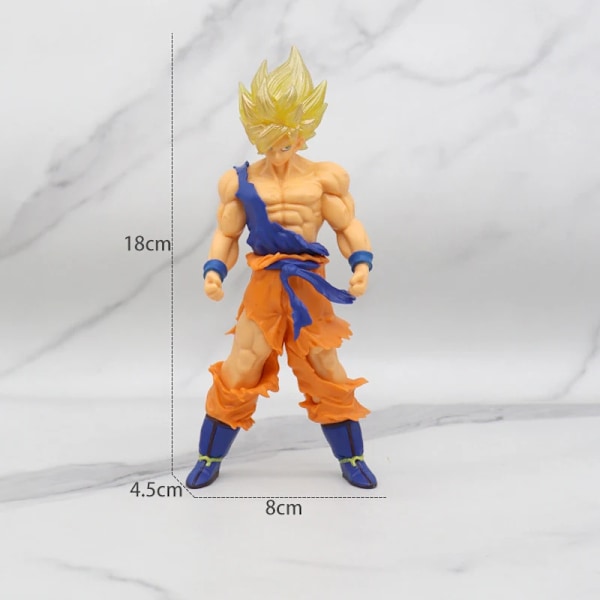 Dragon Ball Z Super Saiyan Anime Statuette Model GK Rose Goku Action Figur DBZ Gohan Figurer Vegeta Staty Collection Toy Figma