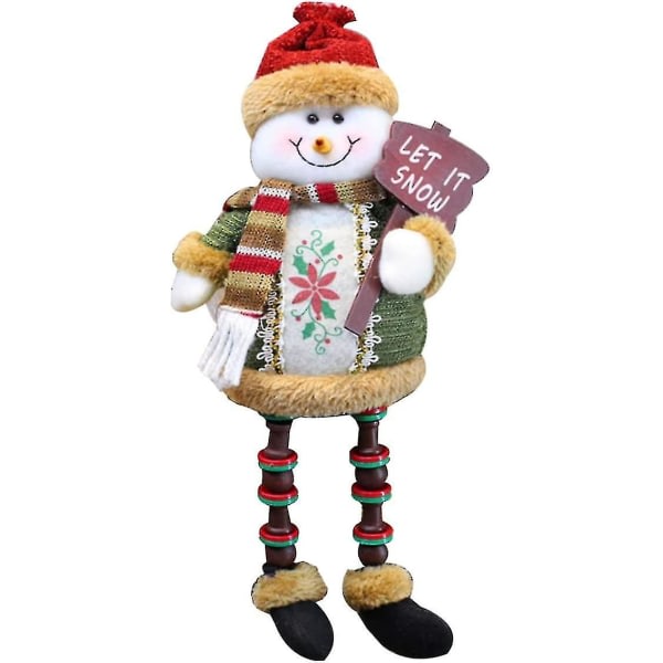 Sittande julprydnad Ny tomte prydnad Snowman Ornament