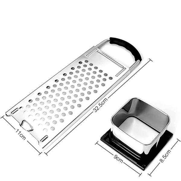 Spaetzle-presse, rivjern for, høy kvalitet skiver, skiver i rustfritt stål, for å lage pasta (for gryter med en diameter på opptil 30 cm)