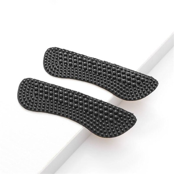 2 par hälgrepp för höga klackar, silikonklackar Klistermärkegrepp för lösa skor Anti-halk Förhindra gnidning av blåsor Black L