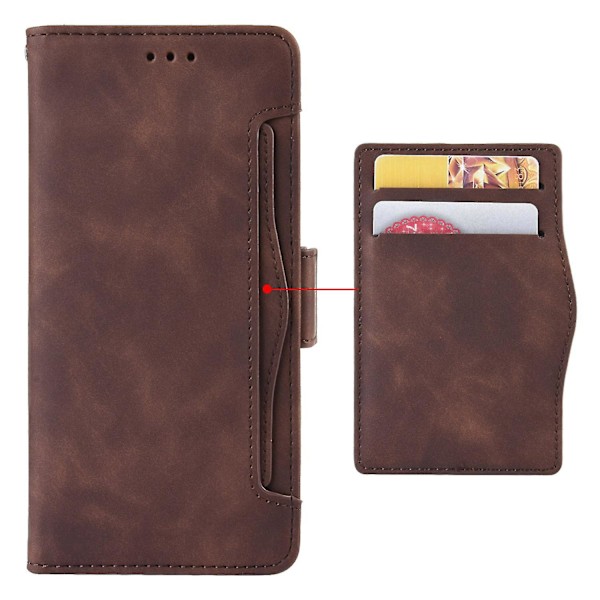 Skyddande Folio Flip-fodral i PU-läder för Fairphone 5 Brown