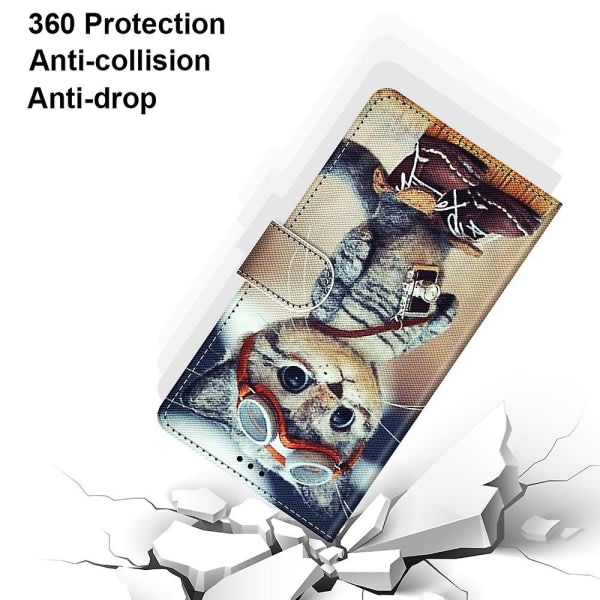 Veske til Samsung Galaxy S20 Fe 4g/ 5g Creative Pattern Tui Magnetic Card Holder Pl?nbok - Kattunge