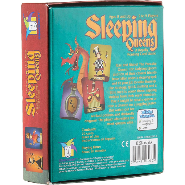 Sleeping Queens | Kortspel | Åldrar 8+ | 2-5 spillere | 20 minutters spilltid