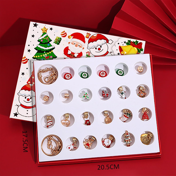 Julklappsarmband, adventskalender smycken, tjej charm armband, jul blind box, jul adventskalender, DIY smycken armband