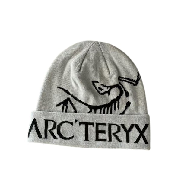 Arcteryx Bird Head Svart Toque Beanie Hatt Keps Ljusgrå Light grey