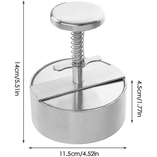 Stainless Steel Burger Mold Grill Kitchen