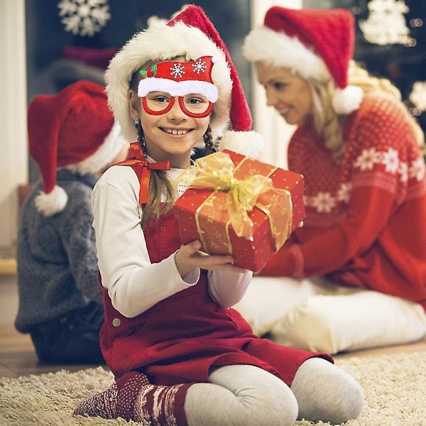 Bestzy 6kpl Weihnachten lasit | Weihnachten Sonnenbrille Weihnachtsbrille | Lustig Weihnachtenbrillen, Geeignet Fr Erwachsene Und Weihnachten Gesch