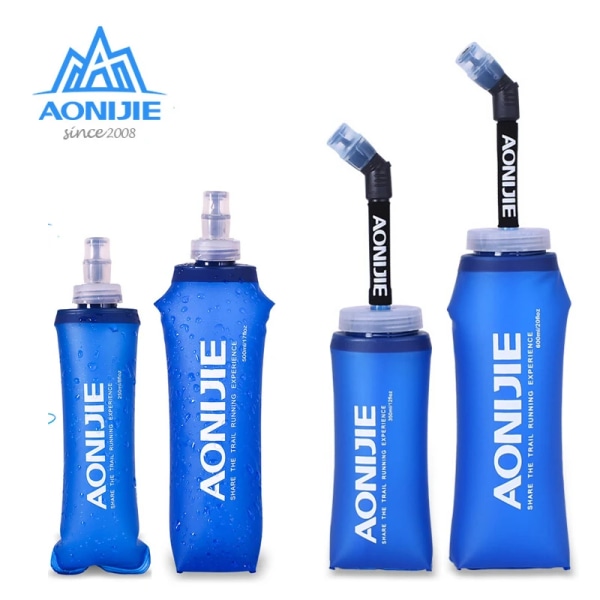 AONIJIE 170ml 200ml 250ml 500ml 350ml 600ml Løbesportcykel Blød Vandflaske Sammenfoldelig TPU Blød Kolbe Vandpose Kop 350ml bottle