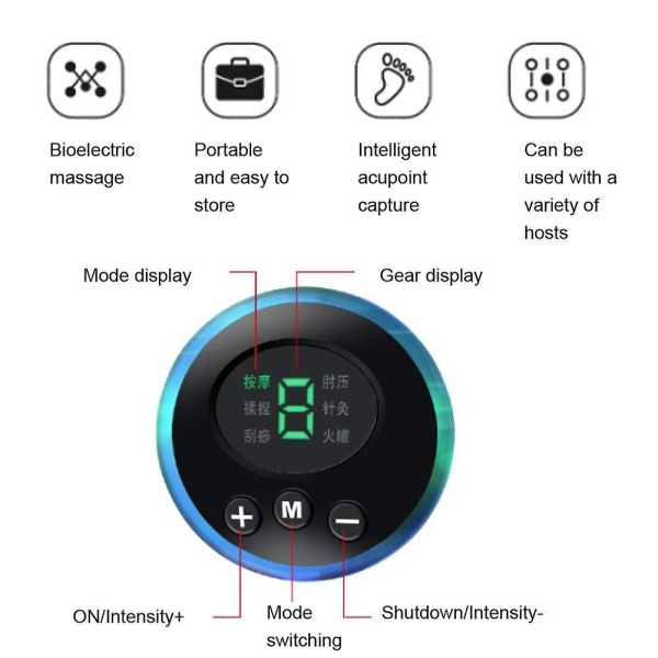 Ems fotmassasjeapparat Elektrisk fotmassasjepute Stimulator Massasjeapparat