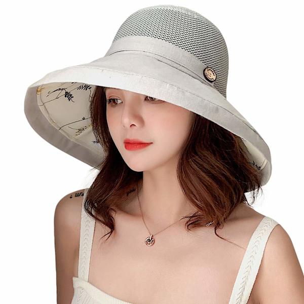 Kvinnors Mesh Solhattar Sommar Strand UV-skydd UPF-paket