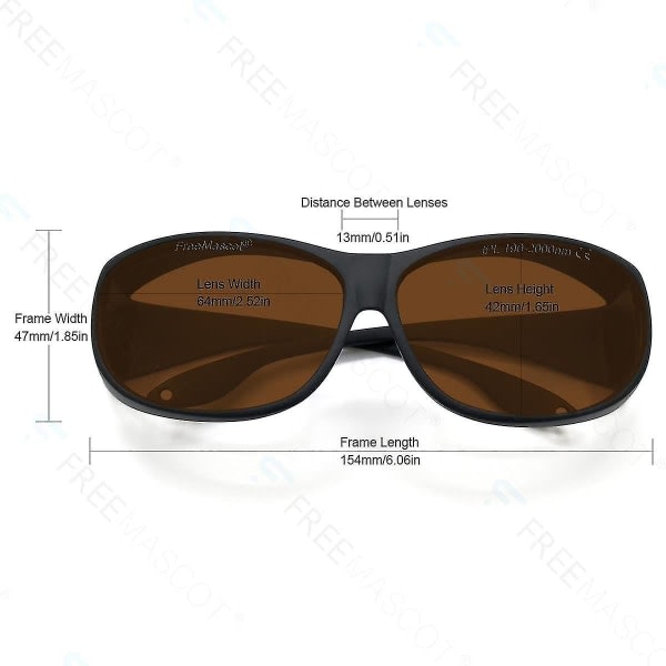 Professionella 190nm-2000nm Ipl laserskyddsglasögon för laserhårborttagning Ögonskydd