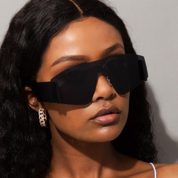 sonnenbrille für Herren Damen,einteilige Sonnenbrille im Vintage-Stil