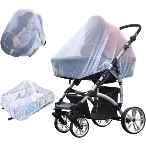 Universal Barnvagn Myggnät Insektsskydd för barnvagnar