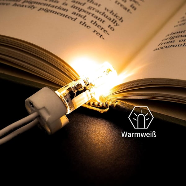 10x G4 LED-lampor 12V AC/DC Varmvit 3000K 2W, Ej dimbar