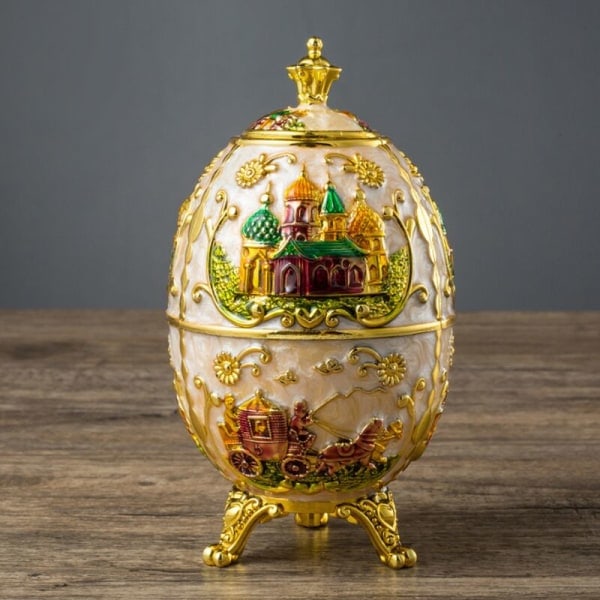 Fabergé-egg, Fabergé-egg Imperial Fabergé-egg Påskegg Håndmalte emalje Fabergé-egg Tannpirkerske