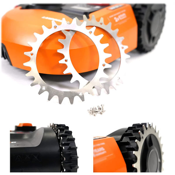 Worx Landroid Robottimurin Traktio-pyörän Piikit Liukastumattomat Pyörät -L Tyyppi 225mm, 2 kpl