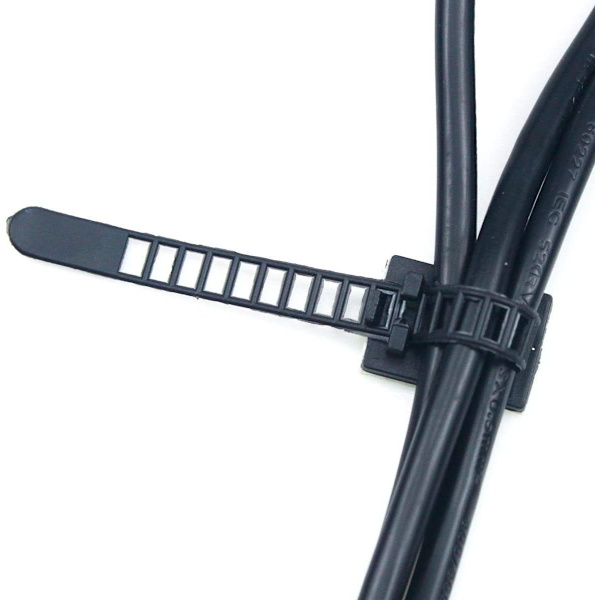 Justerbara kabelhållare, 30-pack kabelklämmor Justerbara kabelband