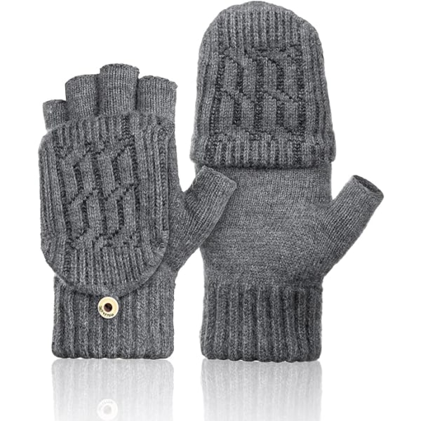 Handschuhe, Damen Winter Warme Handschuhe Cabriolet Halbfinger