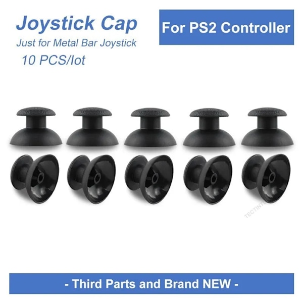 10 stk/lot erstatningsdeler Thumbstick Analog Stick Joystick Cap for Playstation 2 for PS2