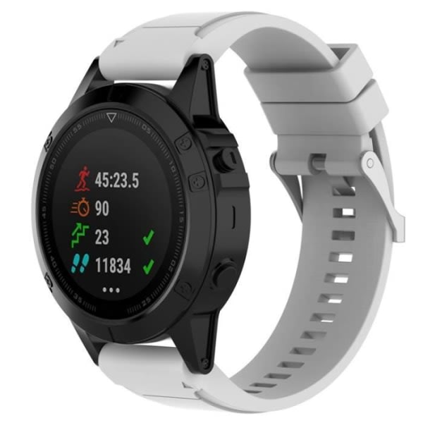 26 mm ur til Garmin Fenix ​​​​5X Multisport GPS ur Hvid