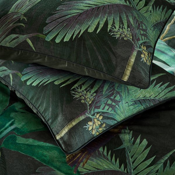 Paoletti Siona Tropical Housewife Pudebetræk (2-pak) One Size Grøn