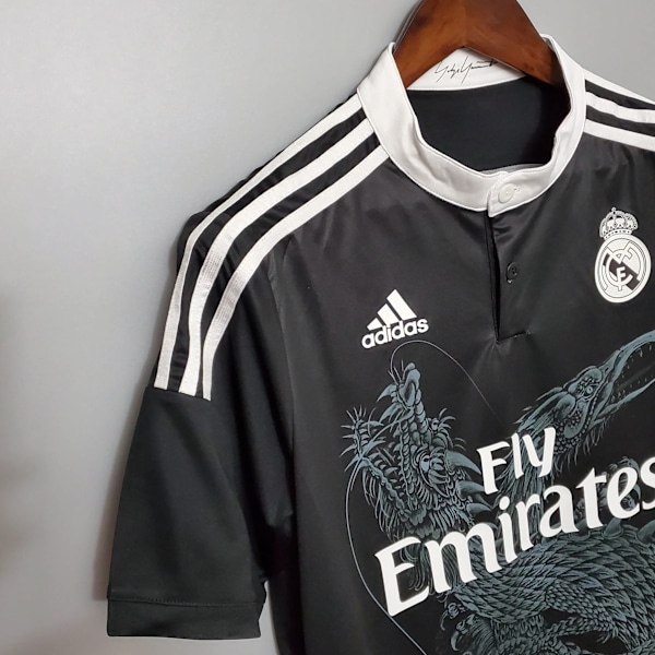 REAL MADRID 2014 - 2015 KOLMAS PELIPAITA Retro Jalkapallopaita S