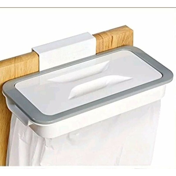 Sopkassehållare med klämma för låda/dörr/möbler, perfekt för husbil, resor, hem, kök, avfallssortering