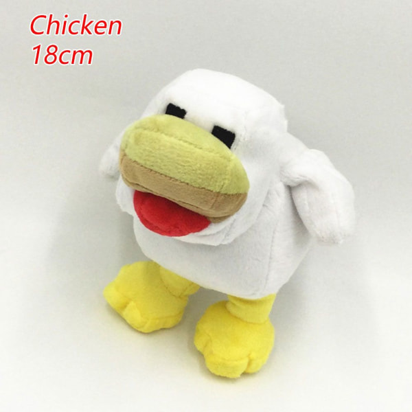 Minecraft plyschleksaker - Kyckling - 18 cm Chicken-18cm