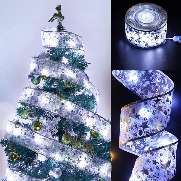 10m julebåndlys, 100 LED-stripe julelys,