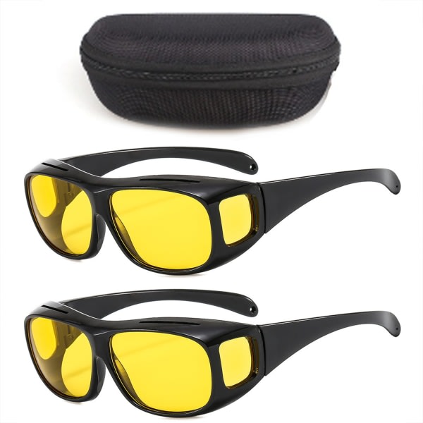Polariserade Cykelsolglasögon För Herr Dam Bärbara Vindtäta Anti UV-glasögon För Fiske Golf 2st
