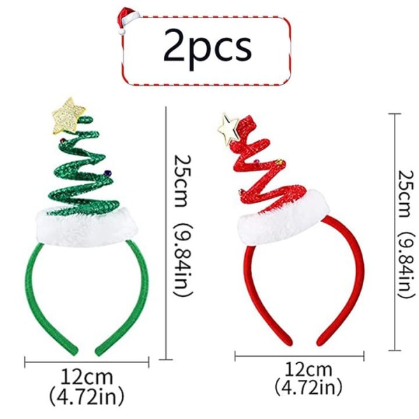 Julpannband, paket med 6 julgranshattar