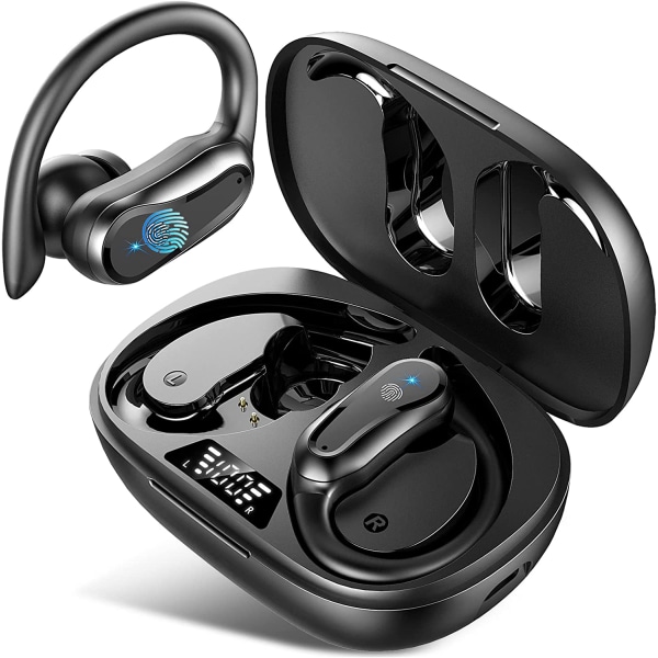 Bluetooth Sports Hodetelefoner, Trådløse Bluetooth 5.3 HiFi Stereo Hodetelefoner