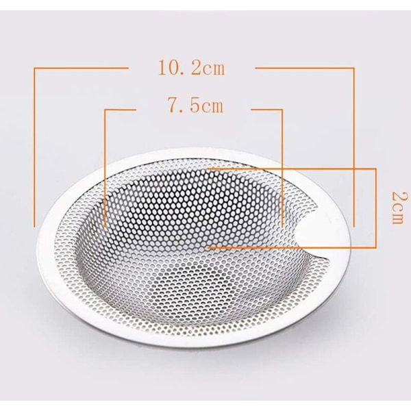 bitar, stor 10,2cm diskbänk filter badrum diskbänk hårfilter mopp pool filter avlopp golvbrunn tålig