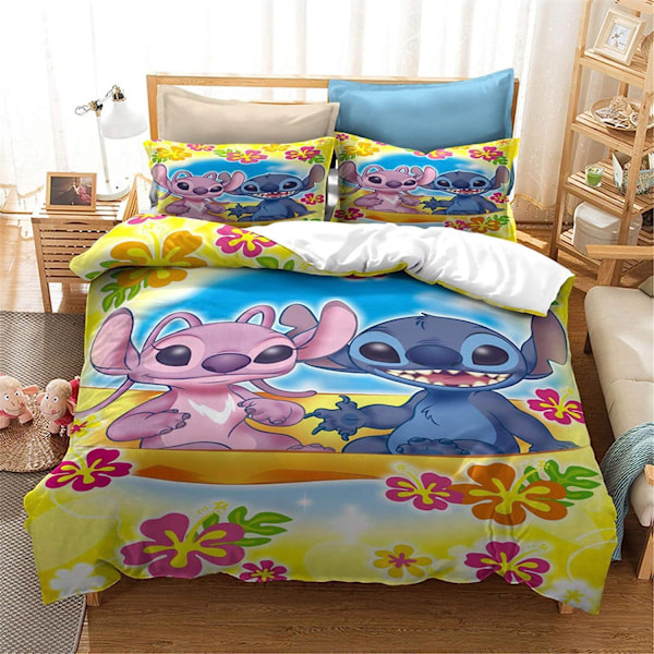 Stitch 3D Vuodevaatteet 150x200 Peitto 1