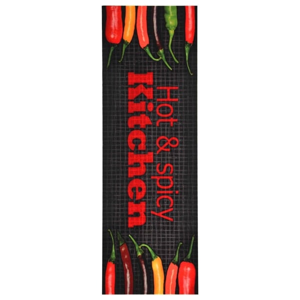 vidaXL Kjøkkenmatte maskinvaskbar Hot&Spicy 45x150 cm multicolor 1300