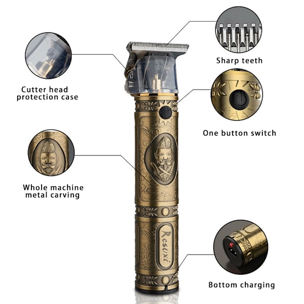 Professionel Hårtrimmer Guld