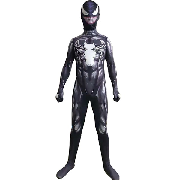 Venom Spiderman Bodysuit Vuxen Barn Superhjälte Kostym Pojkar Halloween Cosplay Jumpsuit 170cm