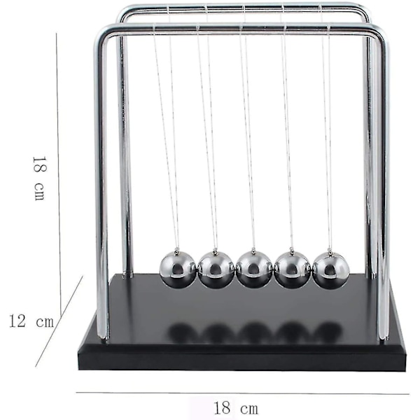 60 sekunder svingende pendel Newtons pendel store vitenskapsspill for barn 18*12*18cm (l*w*h) Hy