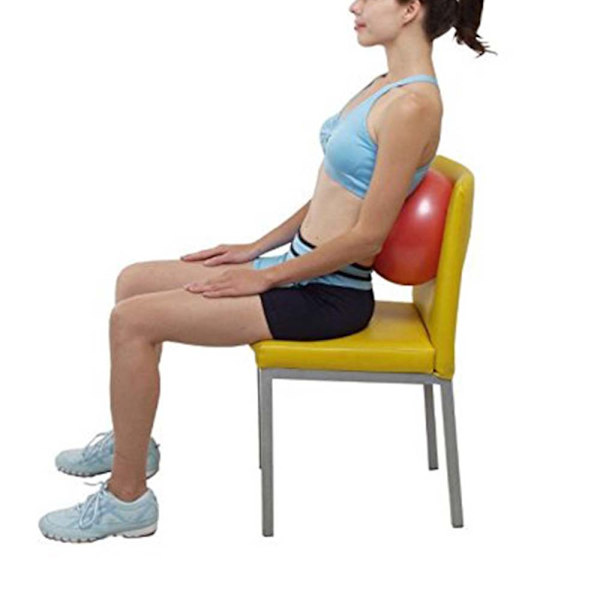 Liten myk minipilatesball for yoga, fitness, kjerne 23-25 cm