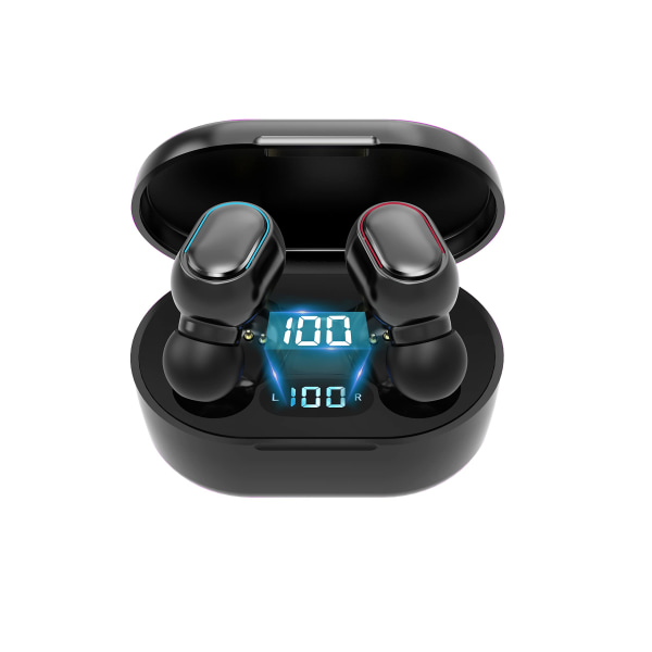 Bluetooth In-Ear-øretelefoner, trådløse med HiFi stereolyd - Sort