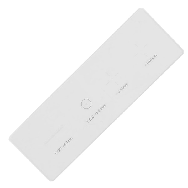 Mikroskoopin objektiivin mikrometri kalibrointiliuska lasi objekti mikrometri DIV 0,01 mm 0.1