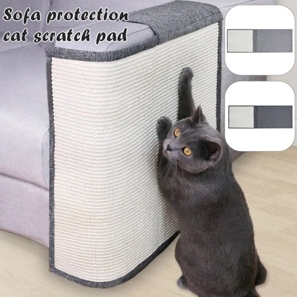 Premium möbelskydd Sisal Cat Scratcher Board Soffa Protector Scratch Square Pad Pet Leksak Vänsterhand