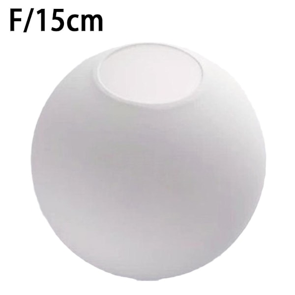 Matt vit glaskula lampskärm ersättning rund kupa 15 cm