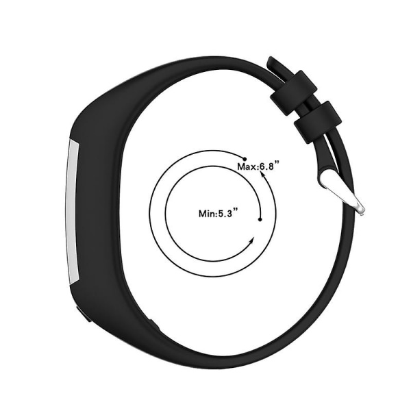 Kellon rannekkeen vaihtosäädettävä silikoni mukava rannekellohihna Polar M600:lle (väri: tummansininen)