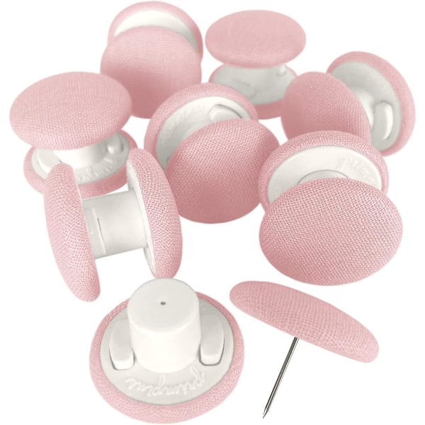 (set med 8, rosa) täckklämmor - 20 färger tillgängliga - Låsstiftfäste - Låg profil linneknappar - Förhindrar att locket flyttas