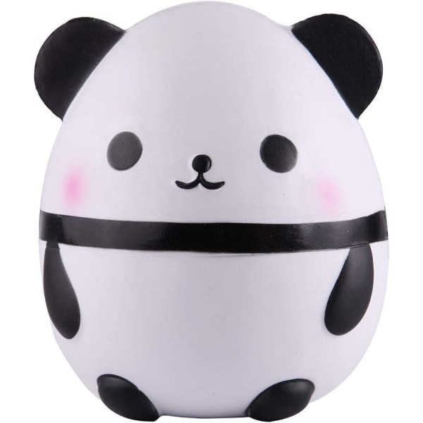 Pandaæg Jumbo Squishy Slow Rising Squeeze Toys Duftende Kawaii Squishies Dyrelegetøj til børn Voksne 1 stk (Hvid)